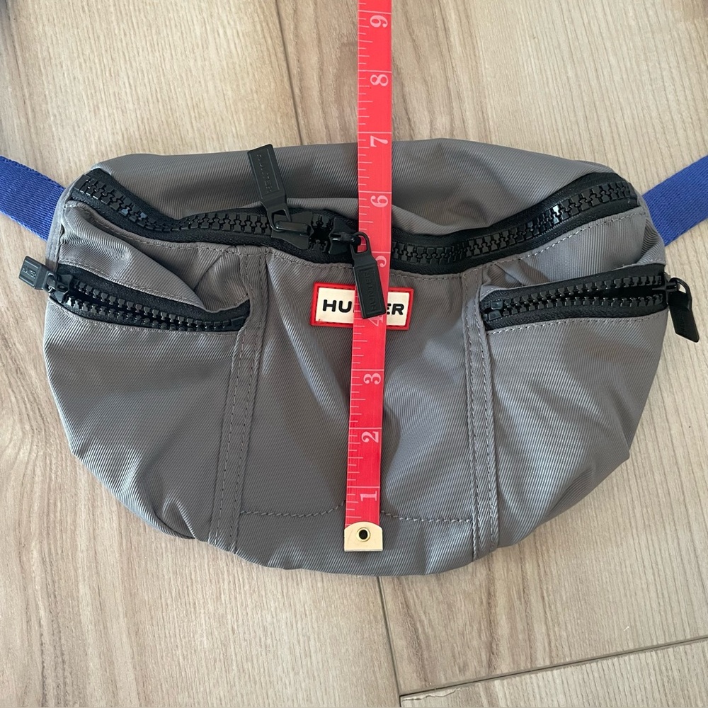 Hunter Gray Belt Bag with Blue Strap Fanny Pack - Picture 10 of 10